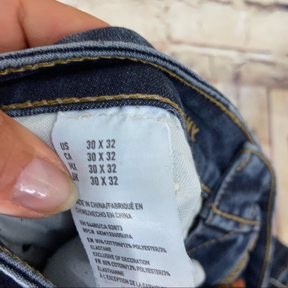 Men’s American Eagle knee slit skinny jean 30 x 32 - Picture 5 of 11